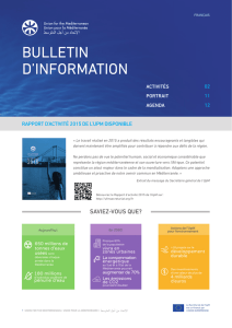 bulletin d`information - Union for the Mediterranean
