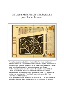 LE LABYRINTHE DE VERSAILLES par Charles Perrault