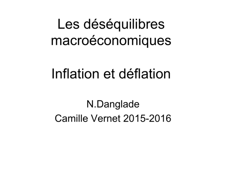 Les D S Quilibres Macro Conomiques Inflation Et D Flation