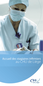 Etre stagiaire infirmier au CHU de Liège
