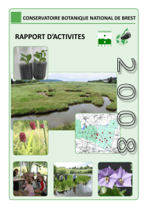 rapport d`activites - Conservatoire botanique national de Brest