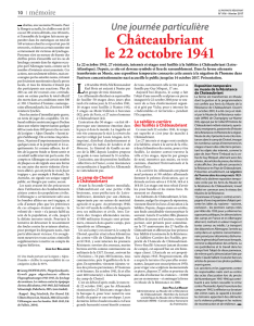 Châteaubriant le 22 octobre 1941