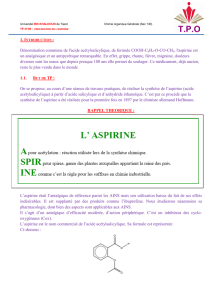 Sec 130 TP N°05 Preparation de L`aspirine