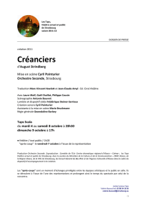 créanciers - Strindberg - Le Taps