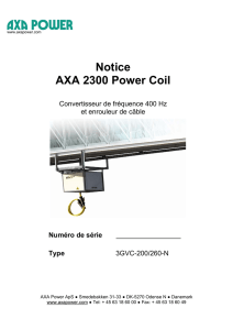 Notice Utilisateur - AXA Power Coil – 60 - 90 kVA