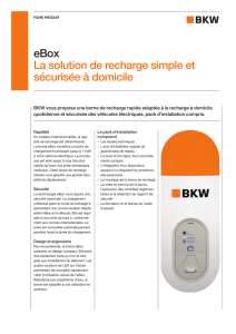 eBox La solution de recharge simple et sécurisée à domicile