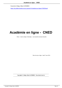 Académie en ligne - CNED