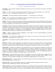 Vocabulaire en Gestion de projet (version PDF)