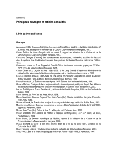 Annexe 10 - Bibliographie pdf - Ministère de la Culture et de la