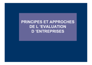 Principes et approches de l`évaluation d`entreprises 220310