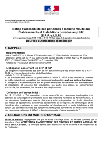 notice d`accessibilité ERP IOP - Haute