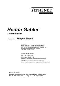 Dossier de presse Hedda Gabler
