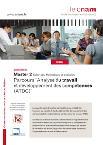 Brochure master Montpellier - Cnam