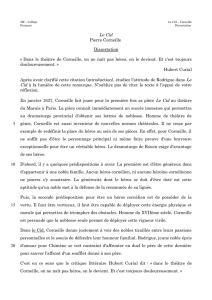 Le Cid Pierre Corneille Dissertation « Dans le théâtre de Corneille