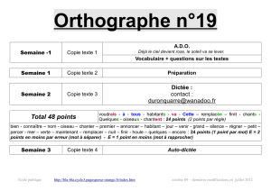 Orthographe n°19 - bla-bla cycle 3