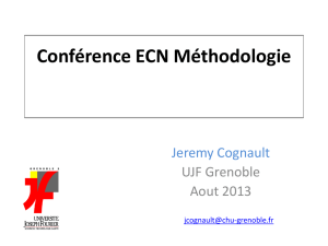 Conférence ECN Méthodologie
