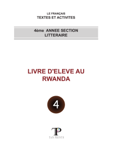 livre d`eleve au rwanda