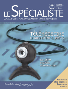 Télémédecine - Fédération des médecins spécialistes du Québec