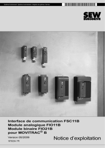 MOVITRAC® B FSC11B Interface de communication. Module