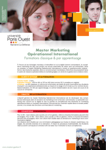 Master Marketing Opérationnel International