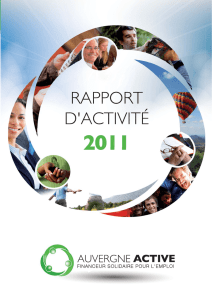 Télécharger notre rapport d`activité 2011