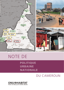 NOTE DE - The Second International Conference on National Urban