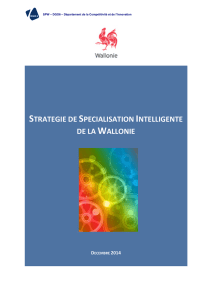 Stratégie de Spécialisation Intelligente de la Wallonie dec2014