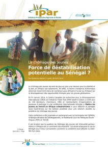 Force de déstabilisation potentielle au Sénégal