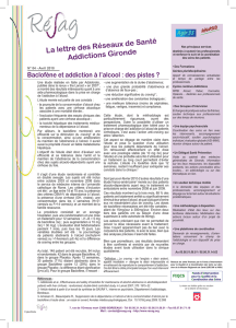 La lettre des Réseaux de Santé Addictions Gironde