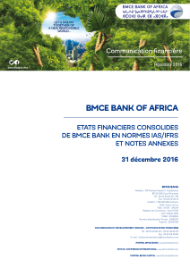Etats Financiers Consolidés et Notes Annexes 31