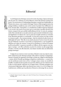 Editorial - Tracés. Revue de Sciences humaines