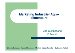 Marketing Industriel Agro- alimentaire