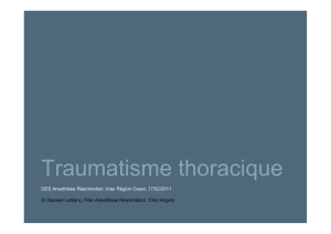 Traumatisme thoracique - DAR-DAR