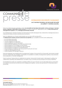 communiqué - Normandie Université