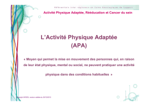 L`Activité Physique Adaptée