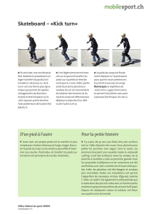 Skateboard – «Kick turn