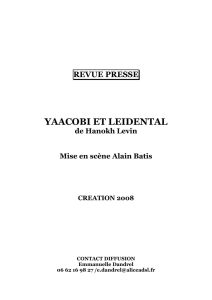 Revue Presse Yaacobi et Leidental