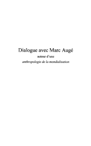 Dialogue avec Marc Augé