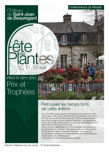 Prix et Trophées - Comité des Parcs et Jardins de France