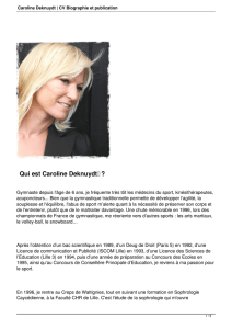 Caroline Deknuydt | CV Biographie et publication