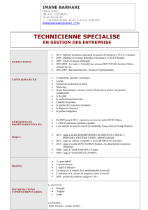 TECHNICIENNE SPECIALISE