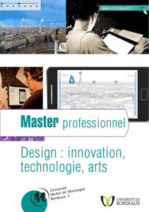 Design : innovation, technologie, arts