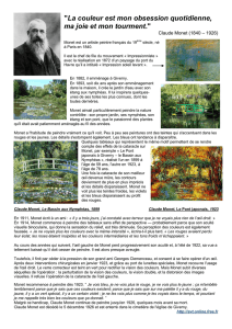Document d`accroche Monet - Page d`accueil