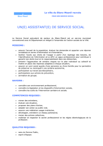un(e) assistant(e) de service social