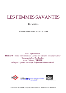 Dossier Les Femmes Savantes