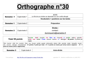 Orthographe n°30 - bla-bla cycle 3