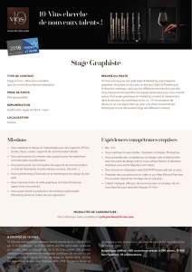 Annonce Stage Graphiste