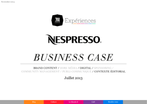 Business Case - Nespresso