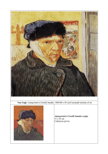 Van Gogh /Autoportrait à l`oreille bandée /1889/60 x 49 cm