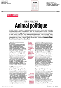 Animal politique - Site de Corine Pelluchon